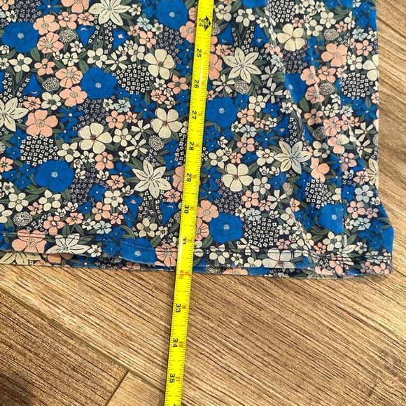 Tea Collection Girls 16 Swedish Bouquet Ruffle Shoulder Dress in Indigo - Picture 7 of 8